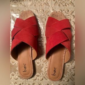 b.o.c Red Sandals Size 10